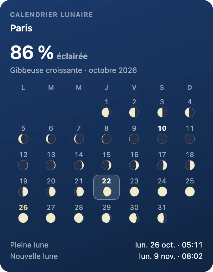 Calendrier lunaire