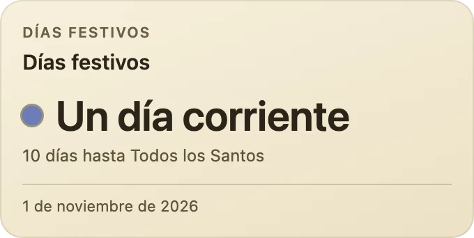 Días festivos