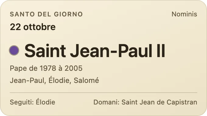 Santo del giorno