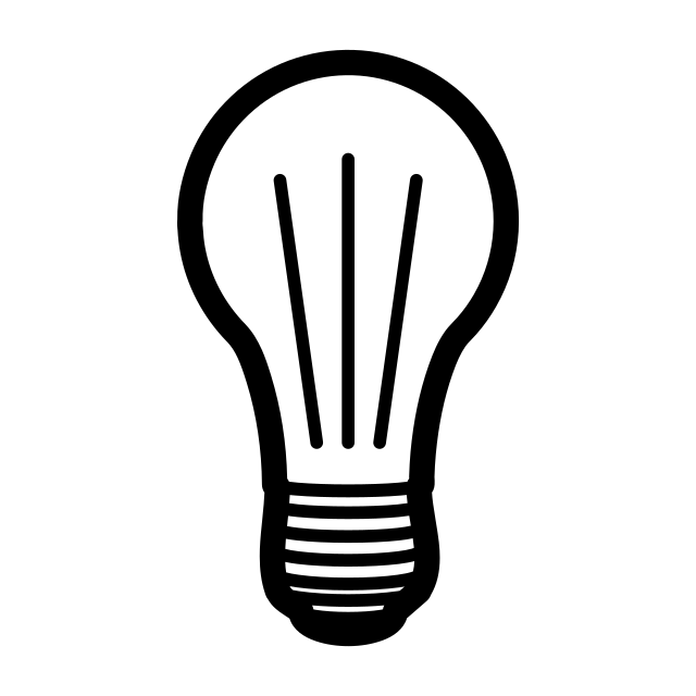 Ampoule à filament — Le même profil, verre clair, filaments dans le plan de l’axe.