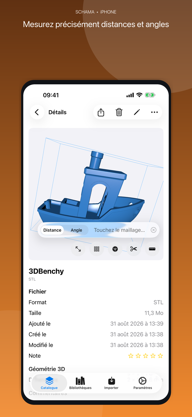 Outil de mesure sur iPhone