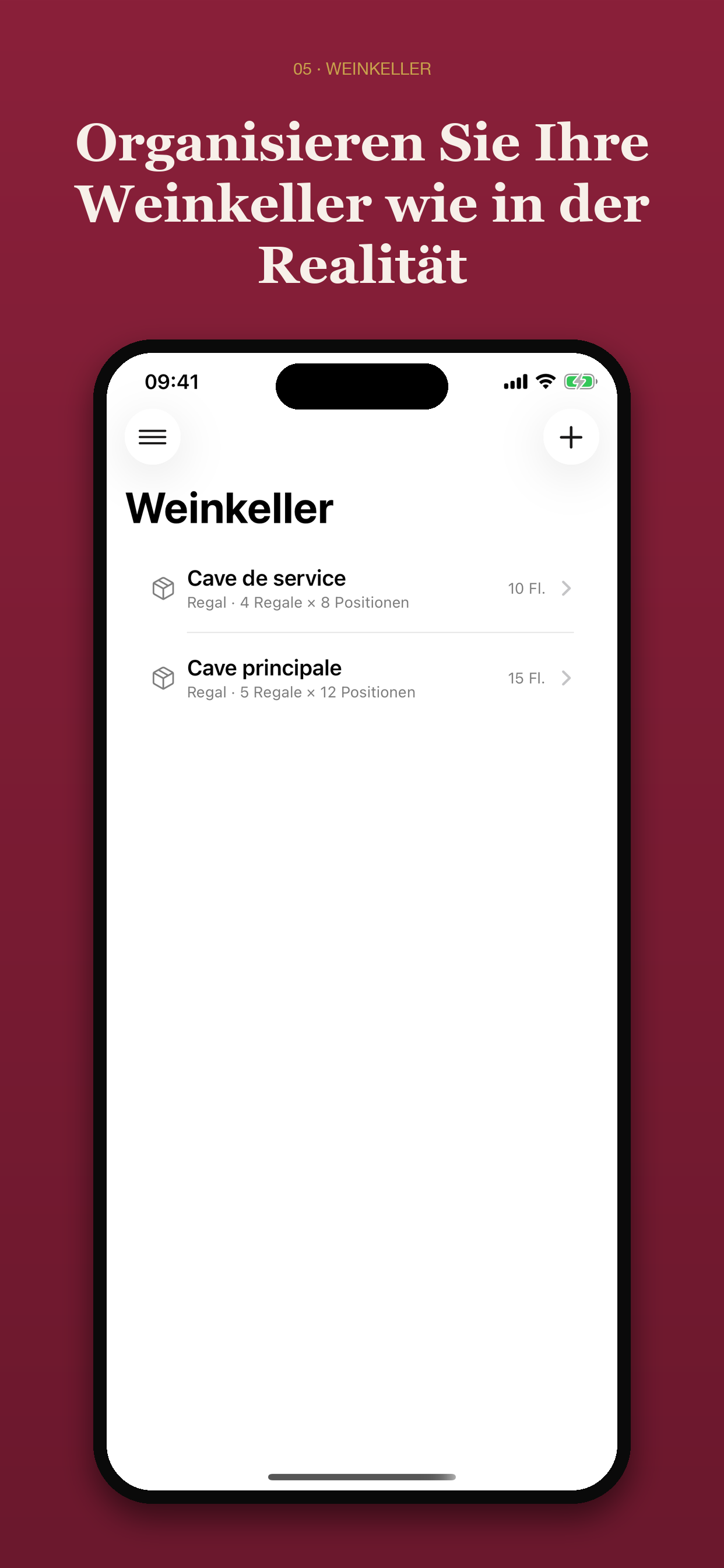 2D-Kellerverwaltung