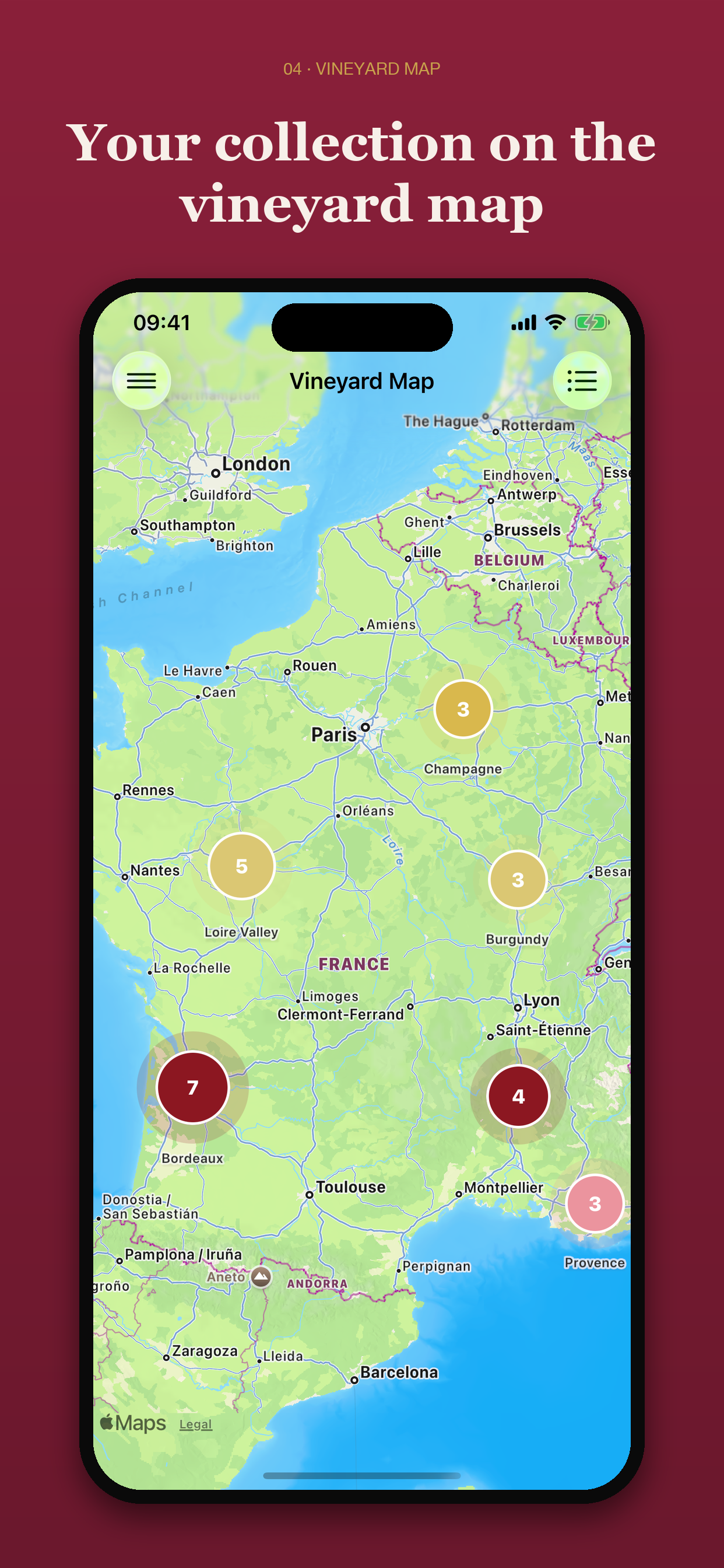 Vineyard map